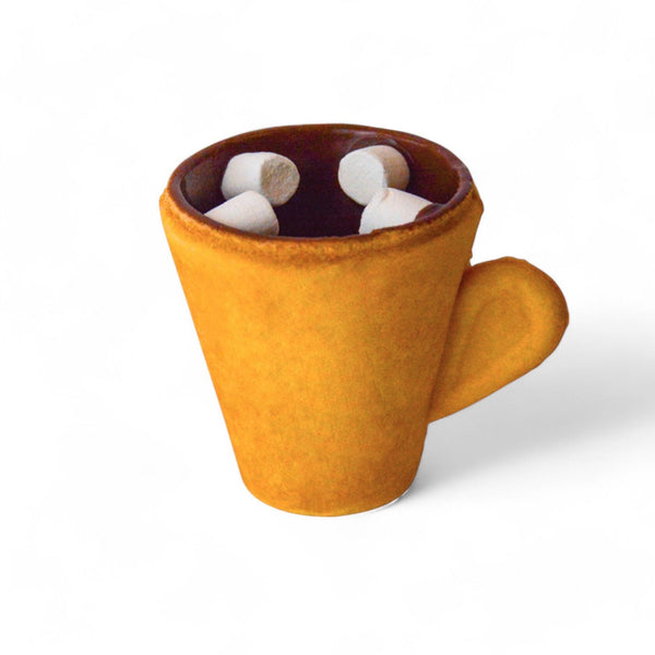 Jedlé poháre z marshmallow. Horká čokoláda